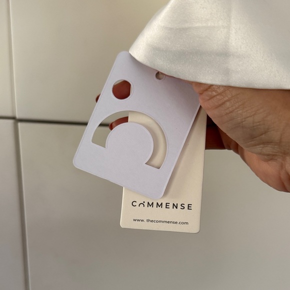 Commense Ivory Puff Sleeve Satin Blouse - Picture 4 of 6